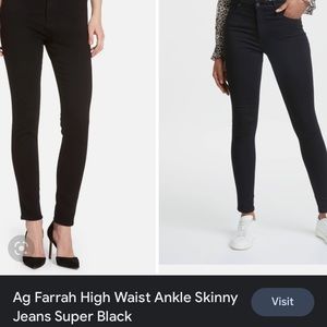 Ag Farrah Super High Waist Jeans